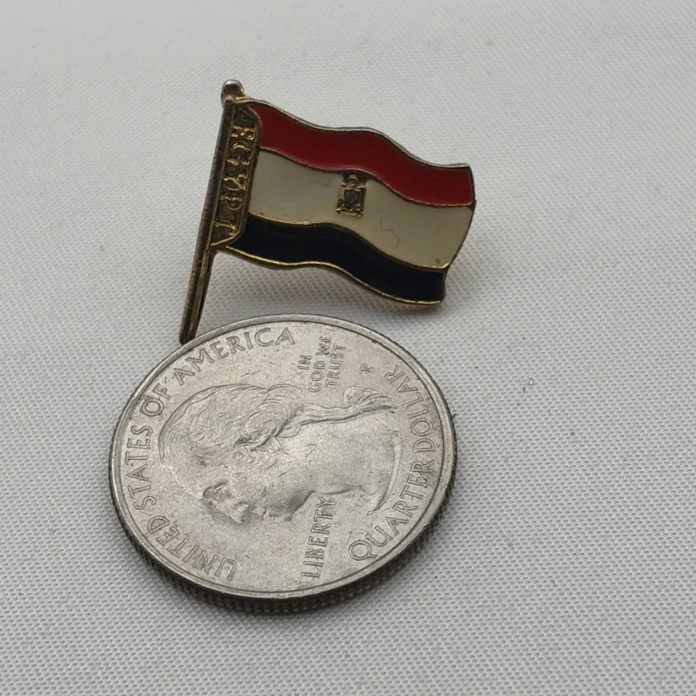 Egypt Flag Country Africa Travel Lapel Hat Pin